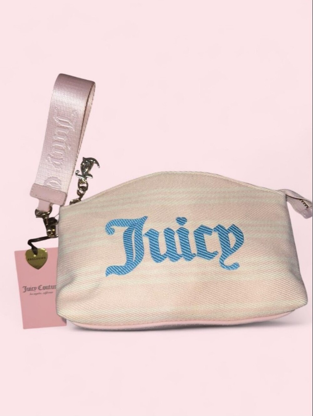 Juicy Couture-Paradise Triangle Gusset Pouch (Powder Blue/Blush 🩵🩷)